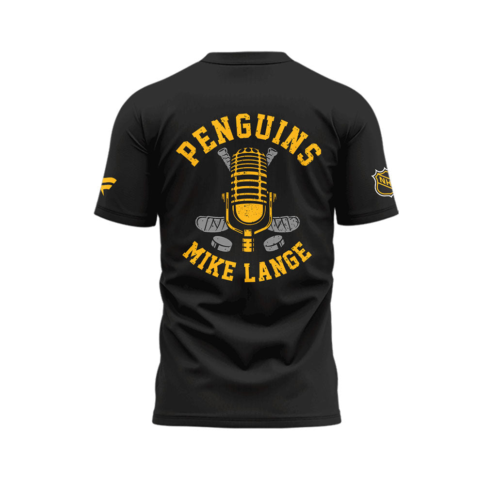 Limited Edition Honoring The Legend, Mike Lange – “Voice of the Penguins” TShirt-LL250220001