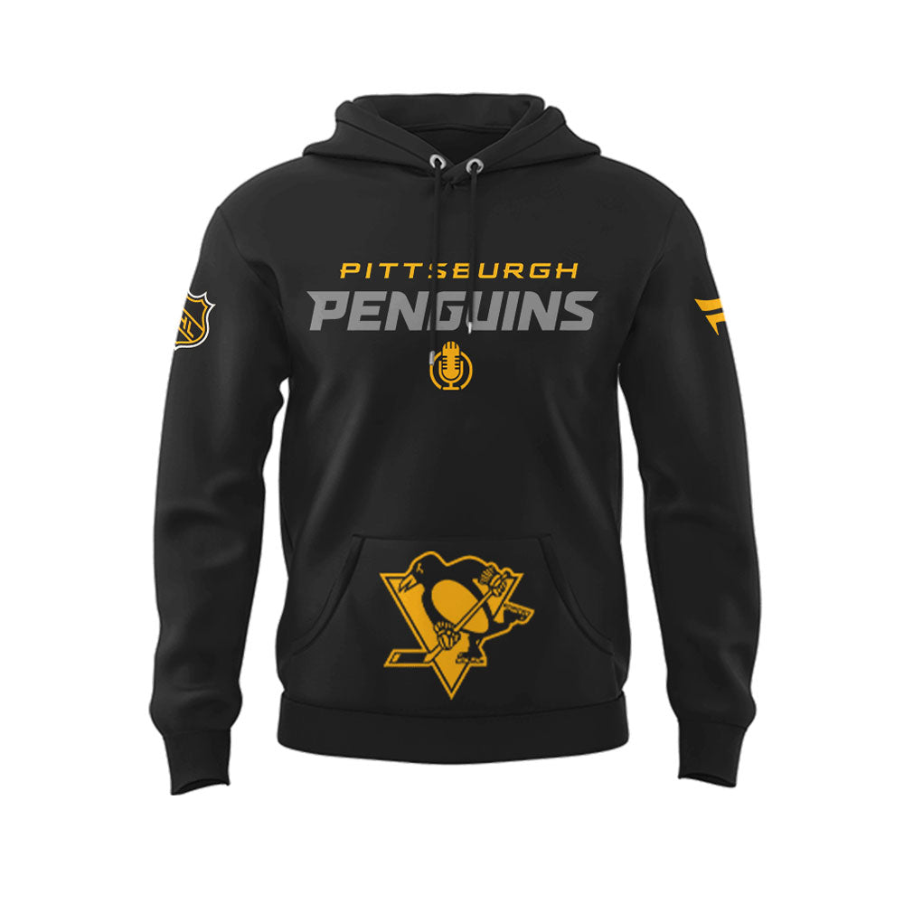 Limited Edition Honoring The Legend, Mike Lange - "Voice of the Penguins" Hoodie-LL250220002