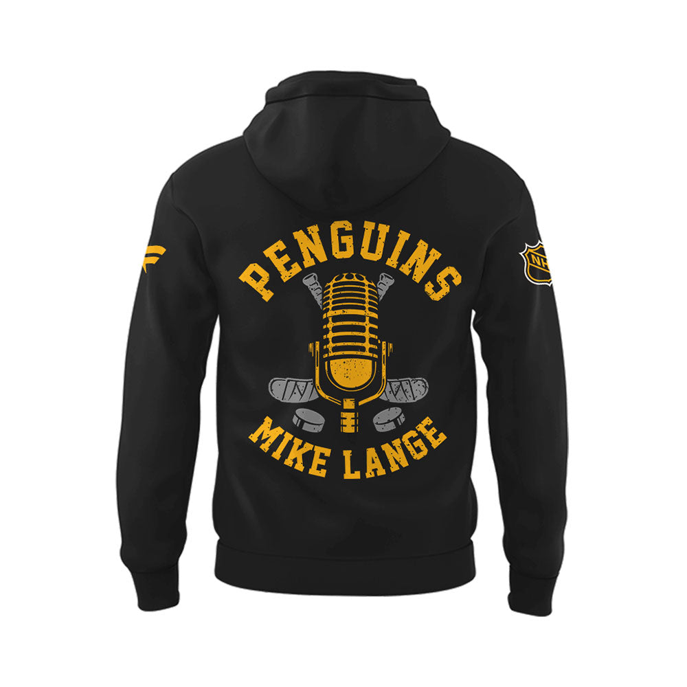 Limited Edition Honoring The Legend, Mike Lange - "Voice of the Penguins" Hoodie-LL250220002