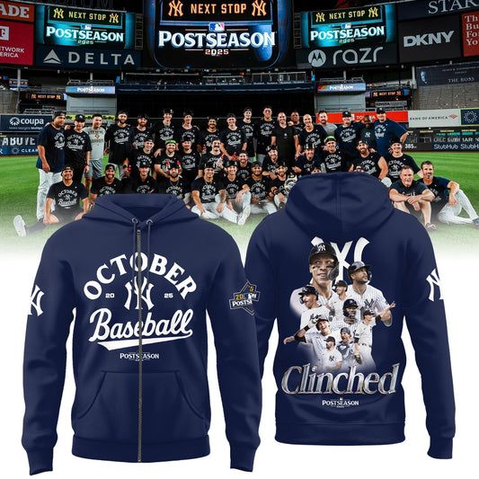 New York Yankees October 2025 Postseason ZipHoodie