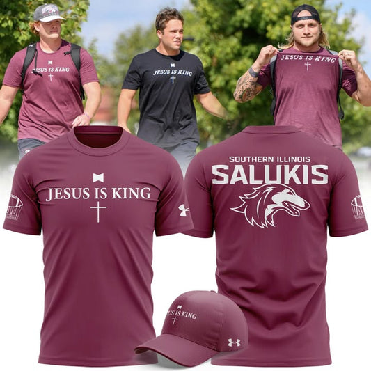Saluki Football "Jesus Is King" T-Shirt 2025