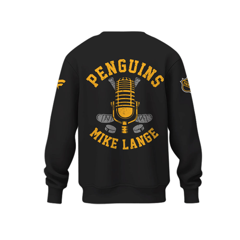 Limited Edition Honoring The Legend, Mike Lange – “Voice of the Penguins” Sweatshirt-LL250220003