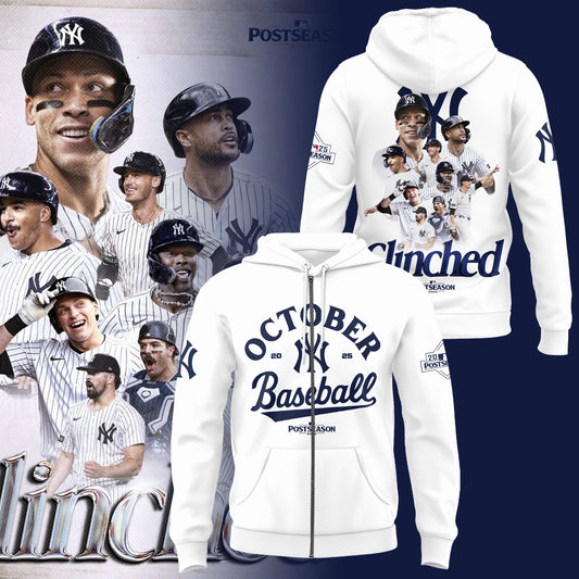 New York Yankees October 2025 Postseason ZipHoodie