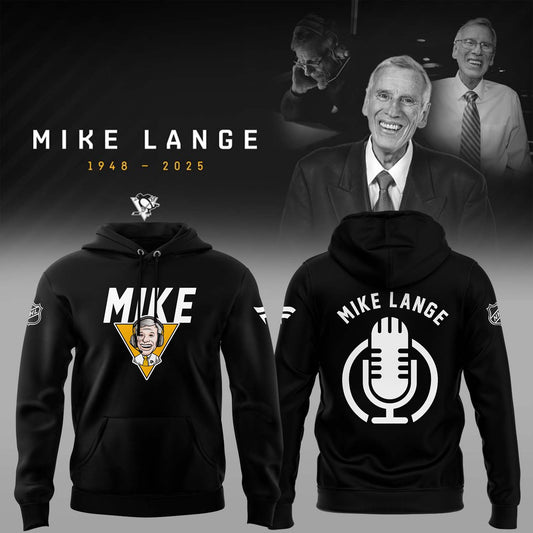 Limited Edition Honoring The Legend, Mike Lange - "Voice of the Penguins" Hoodie-AB022025500