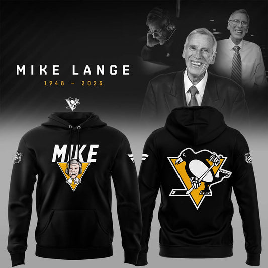 Limited Edition Honoring The Legend, Mike Lange - "Voice of the Penguins" Hoodie-AB022025501
