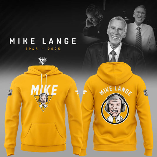 Limited Edition Honoring The Legend, Mike Lange - "Voice of the Penguins" Hoodie-AB022025503