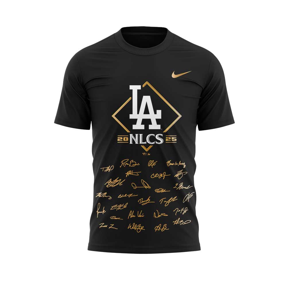LA.Dodgers 2025 National League Division Series Champions Combo Black Shirt