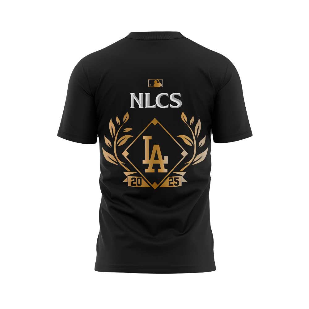 LA.Dodgers 2025 National League Division Series Champions Combo Black Shirt