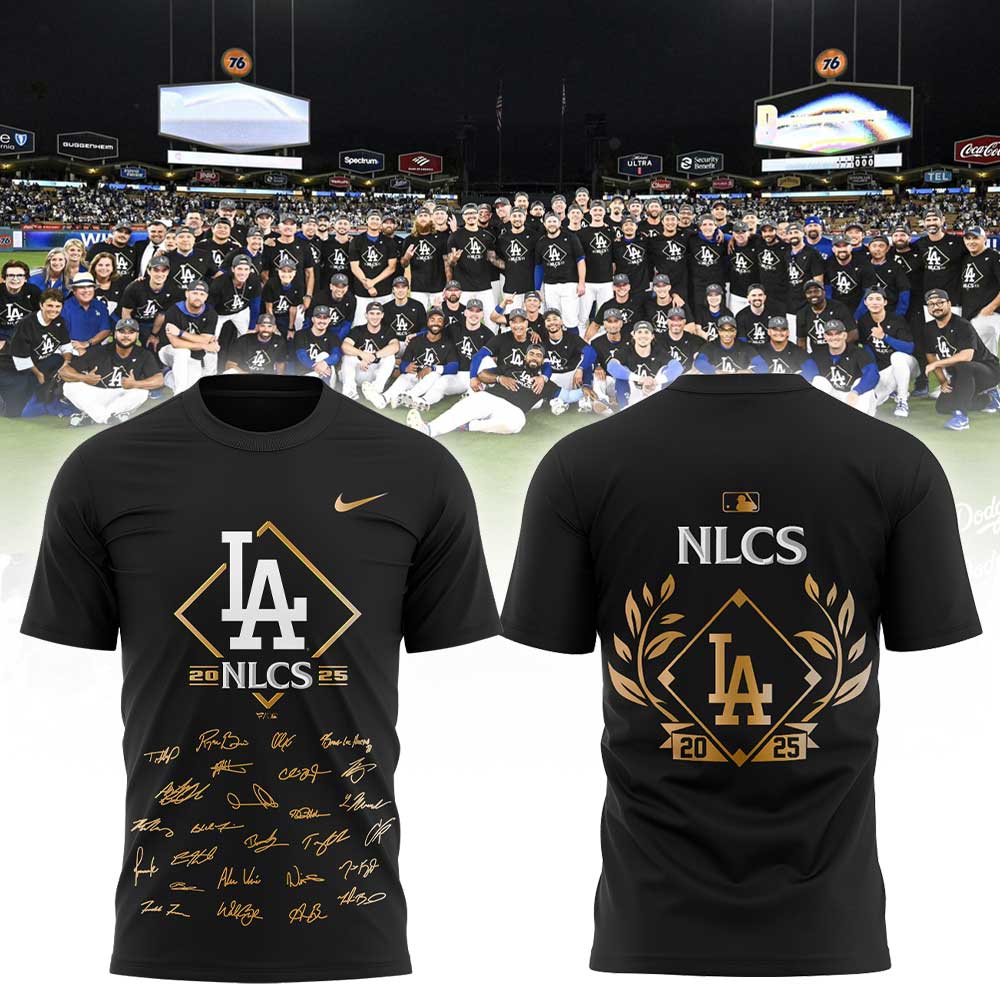 LA.Dodgers 2025 National League Division Series Champions Combo Black Shirt