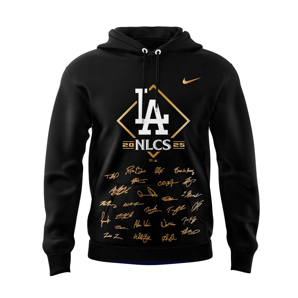 LA.Dodgers 2025 National League Division Series Champions Combo Black Hoodie
