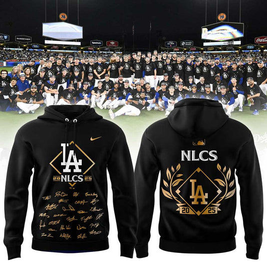 LA.Dodgers 2025 National League Division Series Champions Combo Black Hoodie