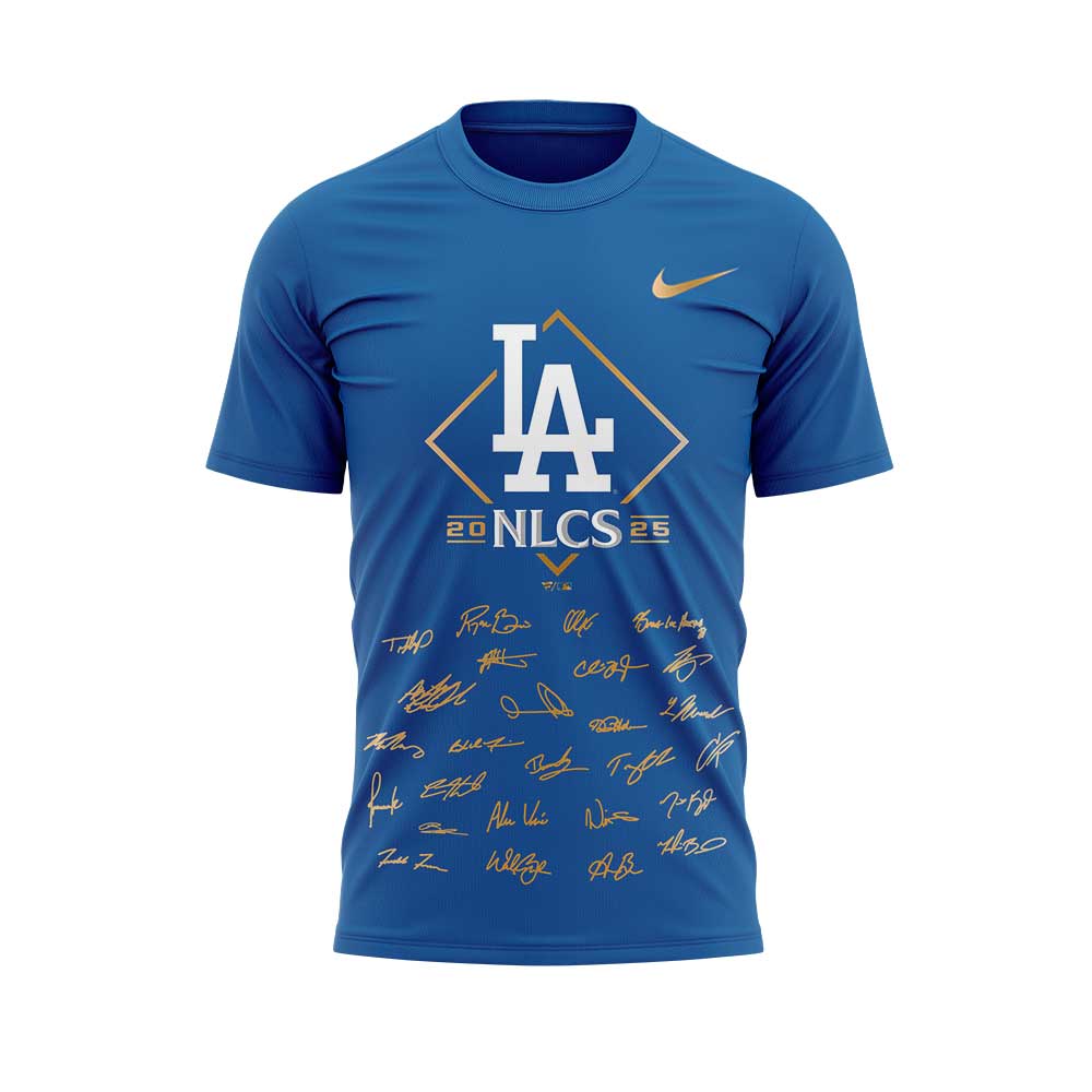 LA.Dodgers 2025 National League Division Series Champions Combo Blue Shirt