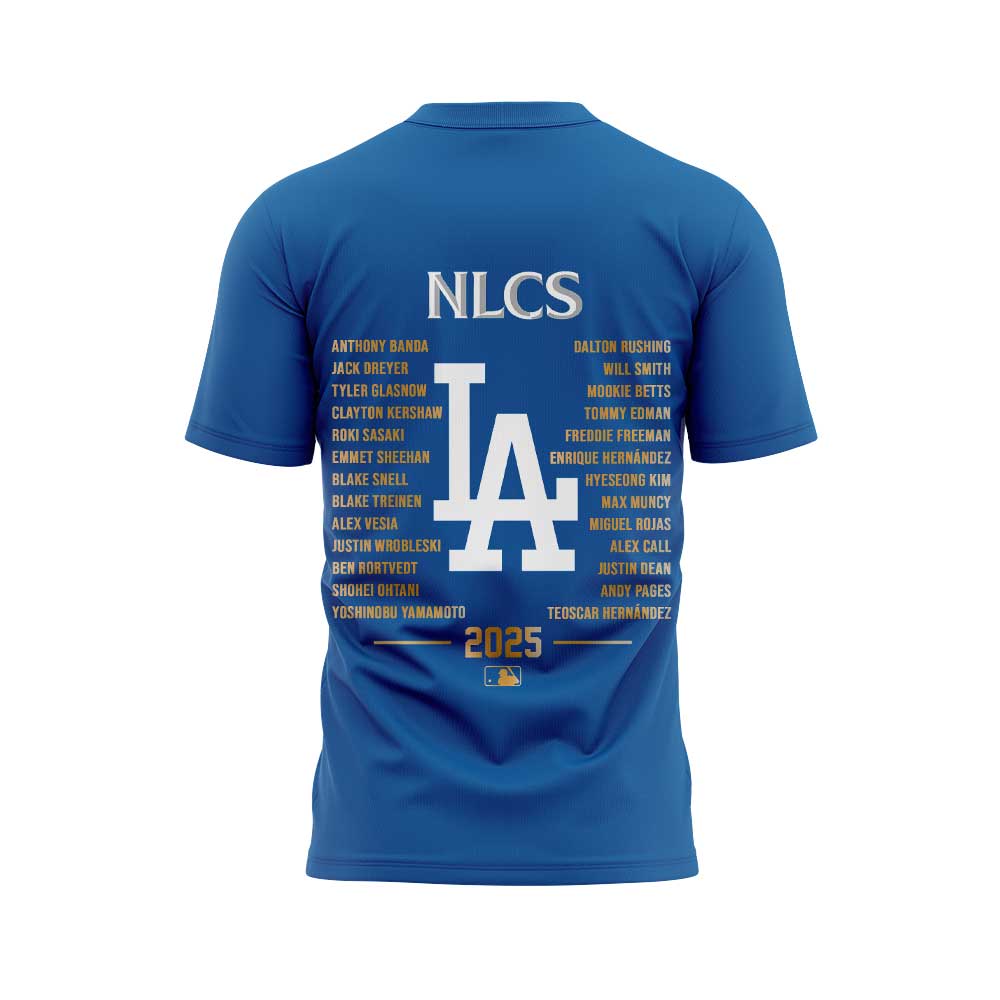 LA.Dodgers 2025 National League Division Series Champions Combo Blue Shirt