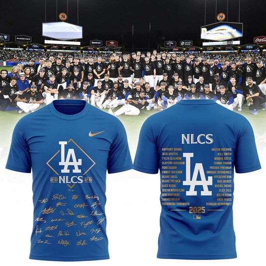 LA.Dodgers 2025 National League Division Series Champions Combo Blue Shirt