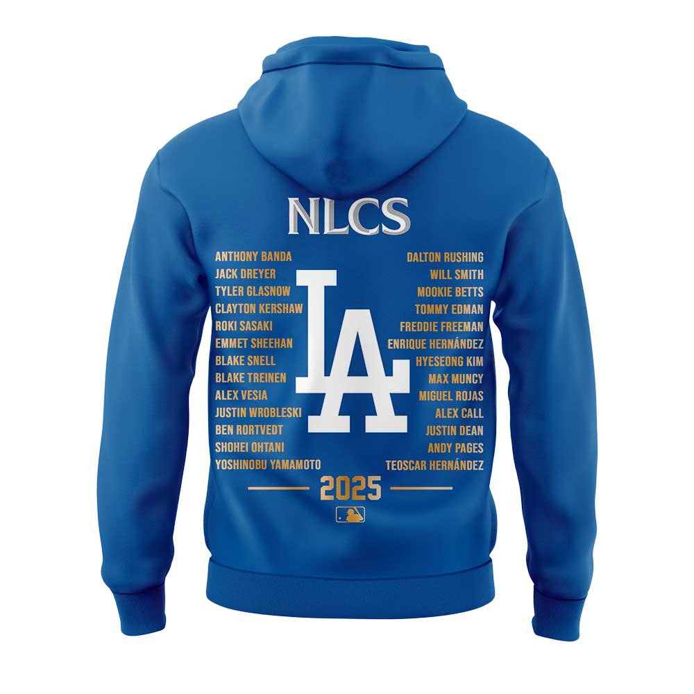 LA.Dodgers 2025 National League Division Series Champions Combo Blue Hoodie