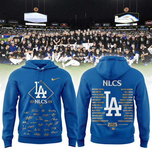 LA.Dodgers 2025 National League Division Series Champions Combo Blue Hoodie
