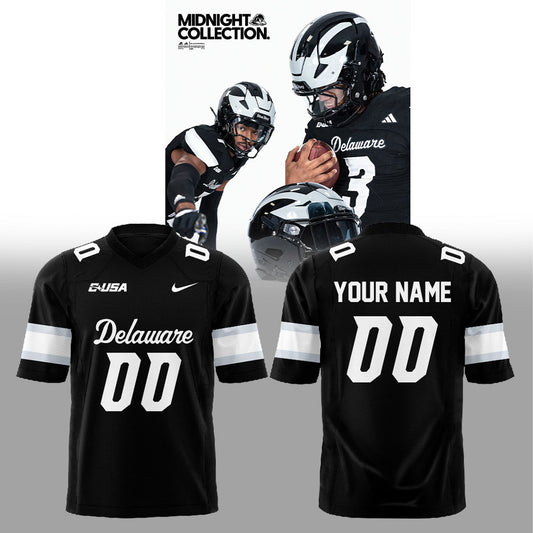 Delaware Fightin Midnight Collection Combo Football Jersey Custom Name, Number For Fans
