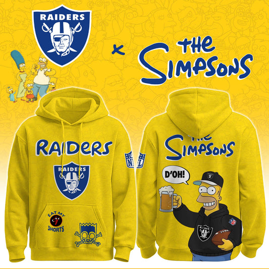 Raiders x The Simpsons Crossover Hoodie