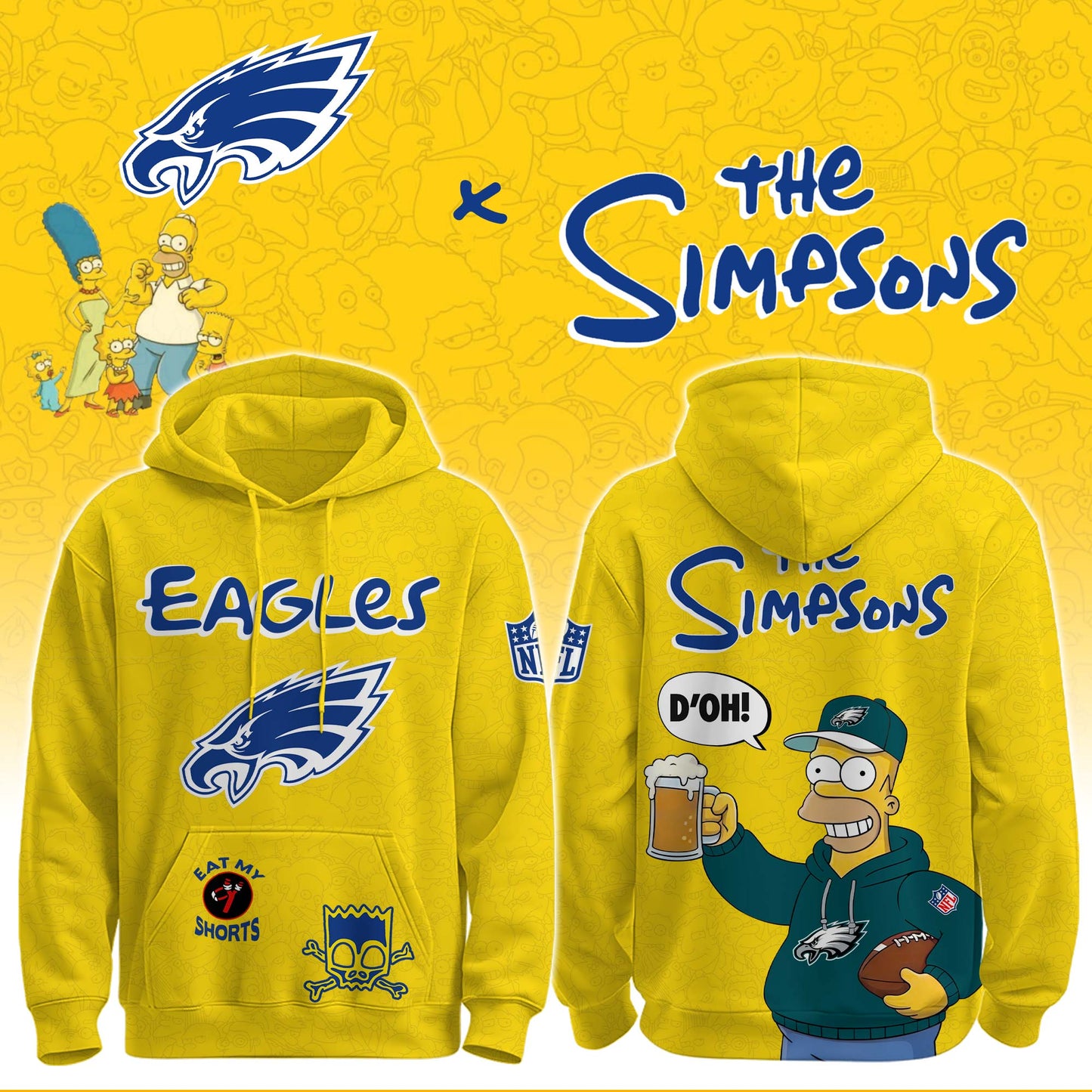 Eagles x The Simpsons Crossover Hoodie