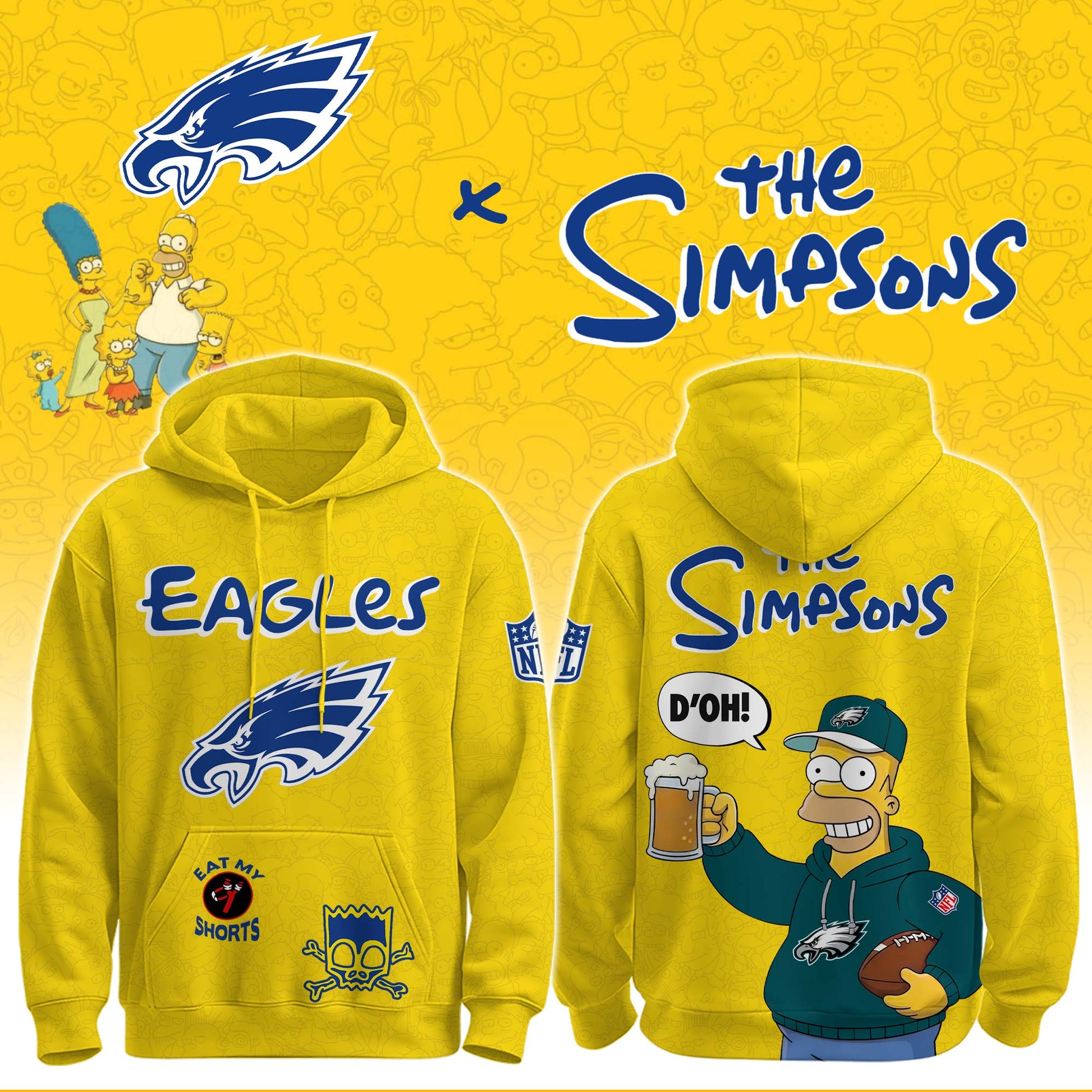 Eagles x The Simpsons Crossover Hoodie