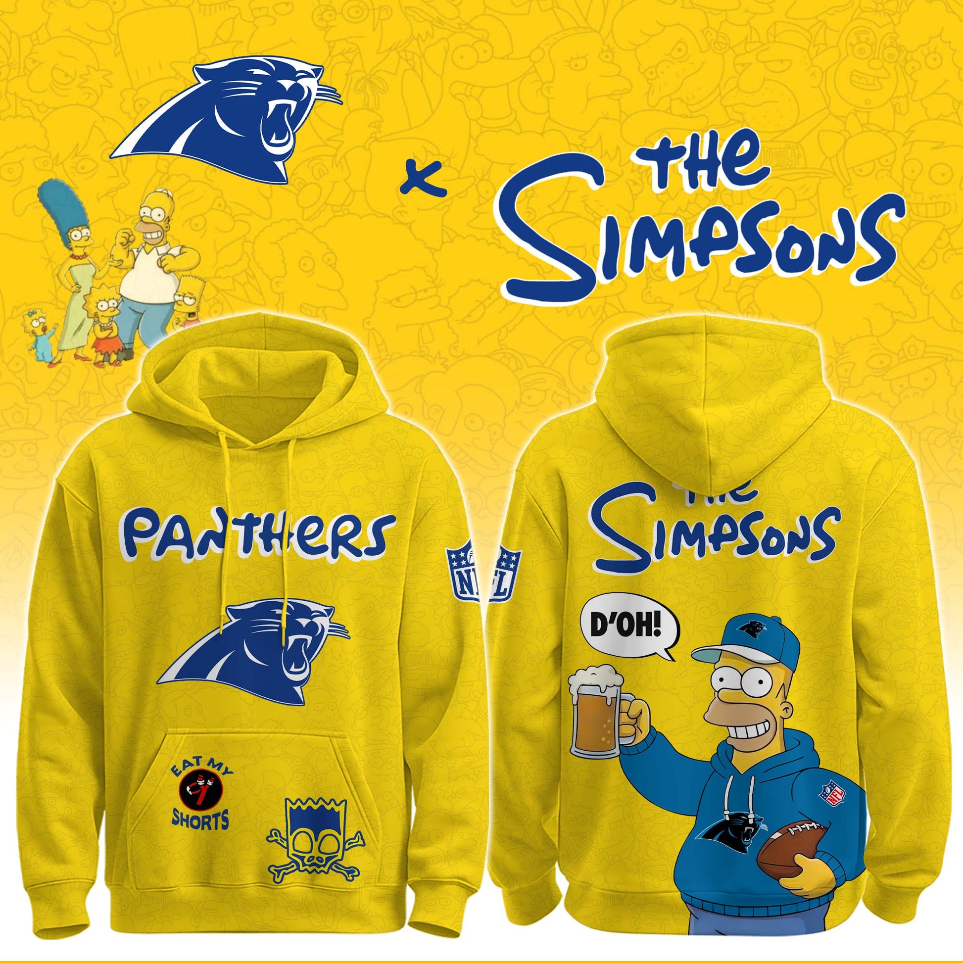 Panthers x The Simpsons Crossover Hoodie