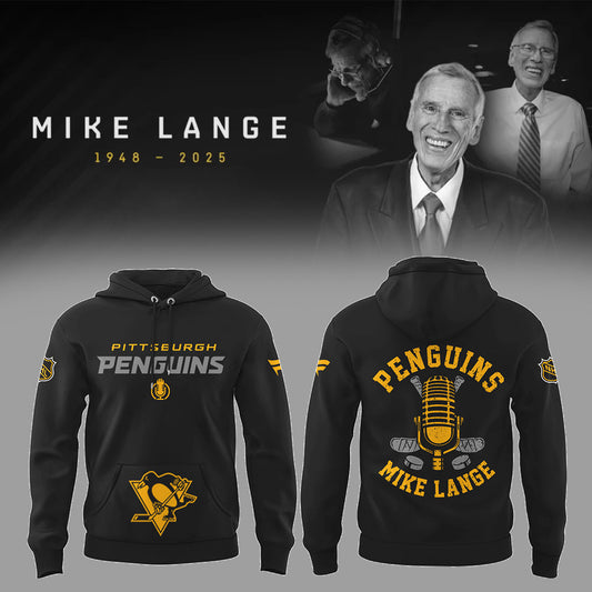 Limited Edition Honoring The Legend, Mike Lange - "Voice of the Penguins" Hoodie-LL250220002