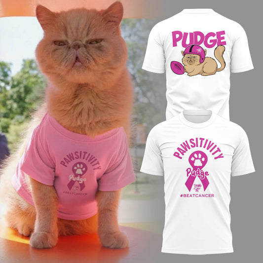 Limited Edition BGSU Pudge The Cat T-Shirt White
