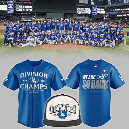 Los Angeles Dodgers 2025 NL West Division Champions Limited Jersey