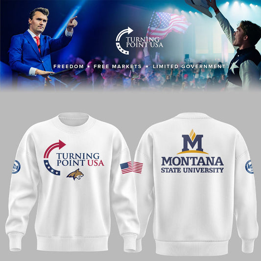 Limited Edition Montana State x Turning Point USA 2025 Sweatshirt