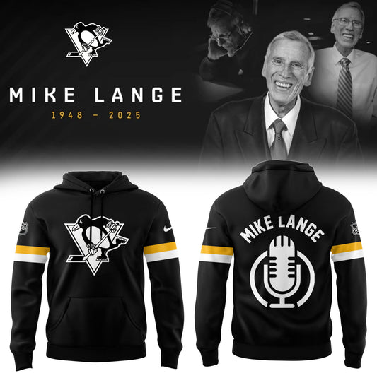 Limited Edition Honoring The Legend, Mike Lange - "Voice of the Penguins" Hoodie-PA02202508