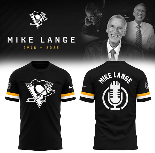 Limited Edition Honoring The Legend, Mike Lange – “Voice of the Penguins” TShirt-PA02202509