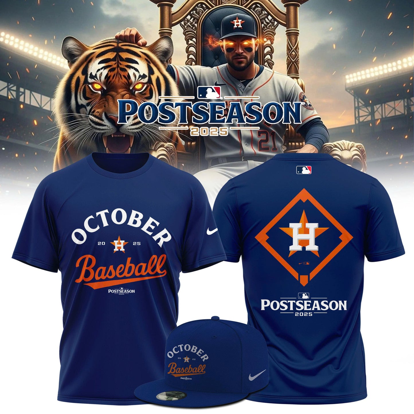 Houston Astros 2025 Postseason Collection T-Shirt
