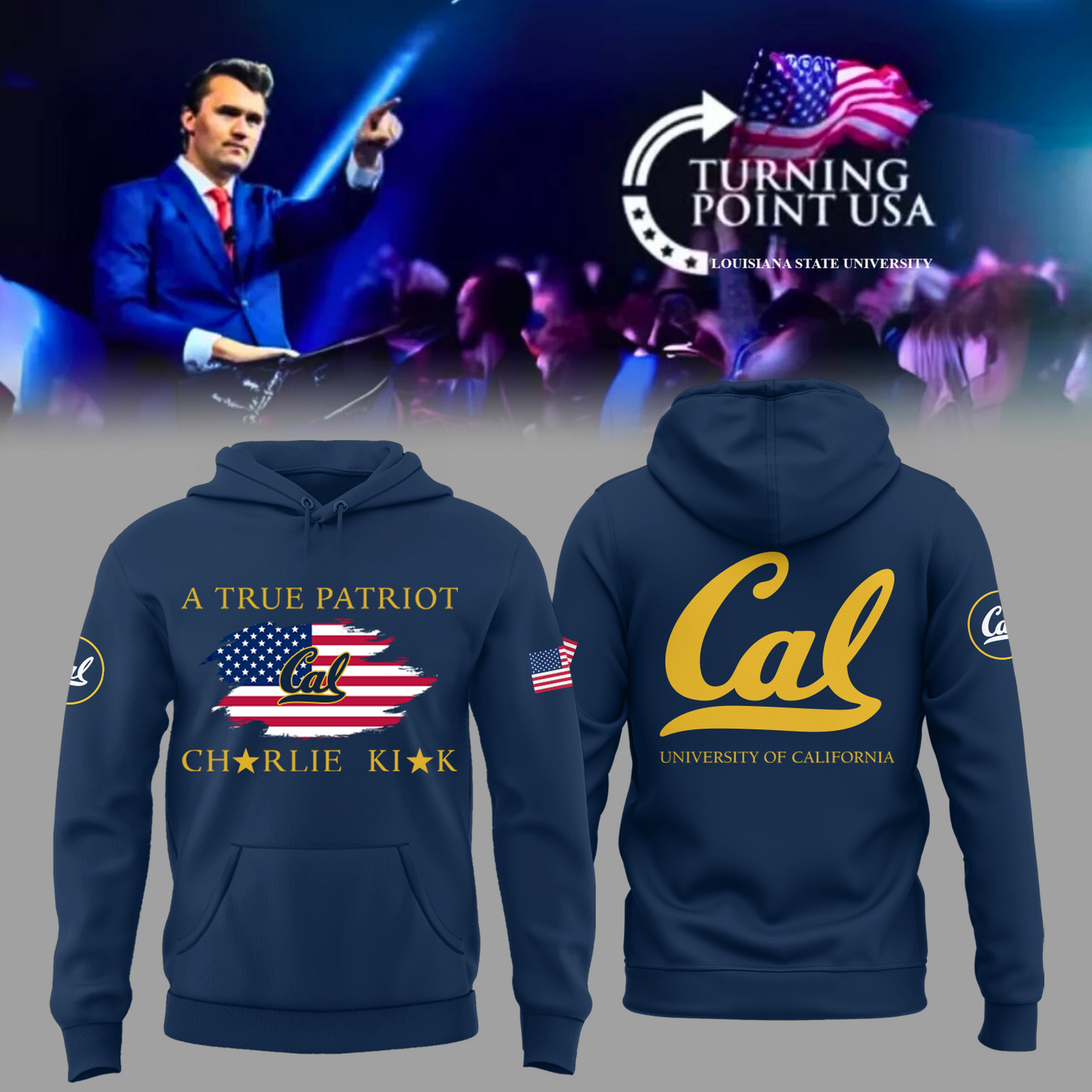 Limited Edition University of California, Berkeley x Turning Point USA Hoodie