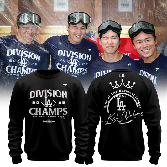 Los Angeles Dodgers 2025 NL West Division Champions Sweatshirt