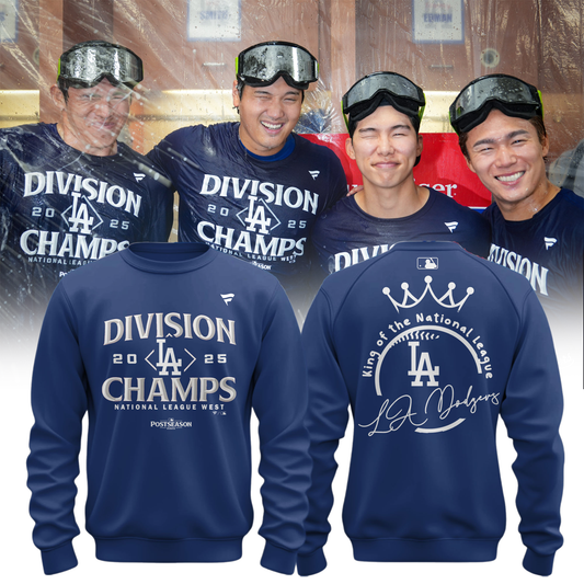 Los Angeles Dodgers 2025 NL West Division Champions Sweatshirt