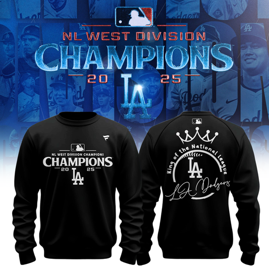 Los Angeles Dodgers 2025 NL West Division Champions Sweatshirt