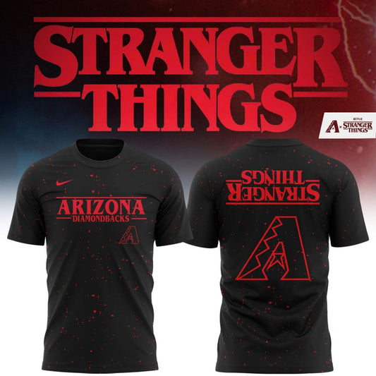 Exclusive Arizona Diamondbacks x Stranger Things 2025 T-Shirt