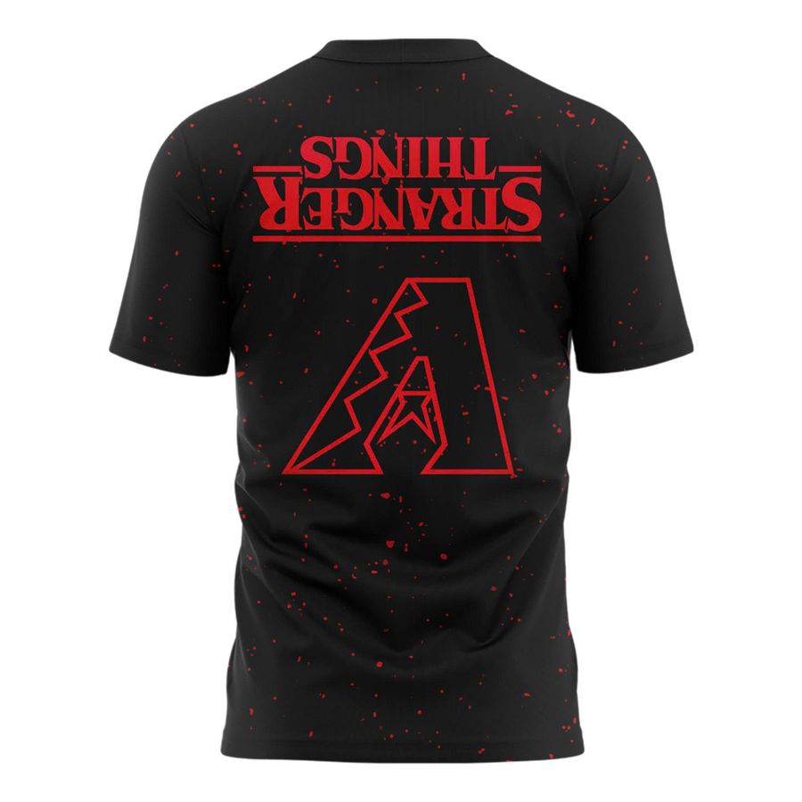 Exclusive Arizona Diamondbacks x Stranger Things 2025 T-Shirt