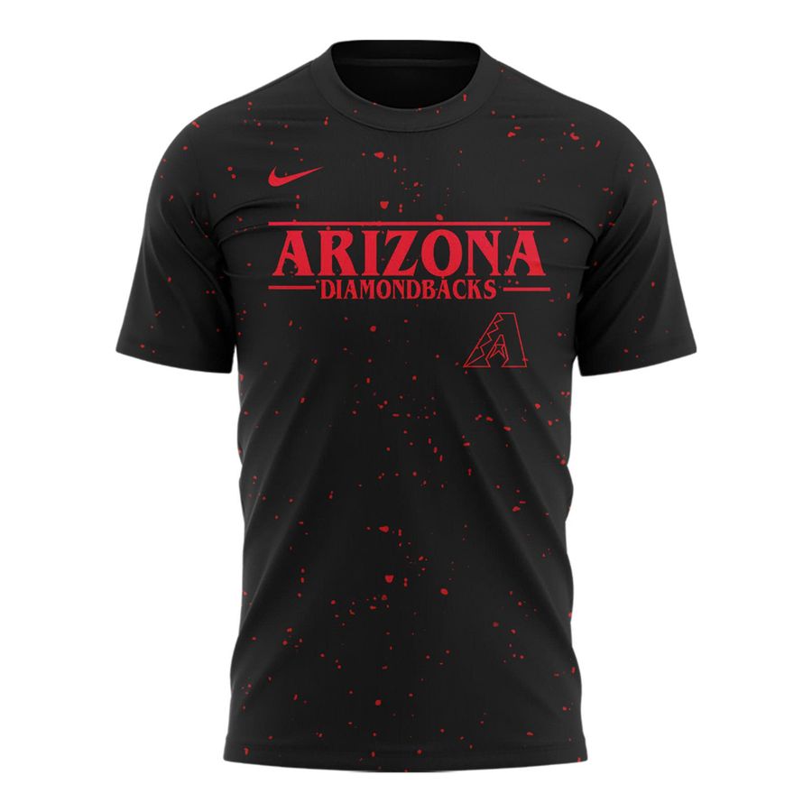 Exclusive Arizona Diamondbacks x Stranger Things 2025 T-Shirt