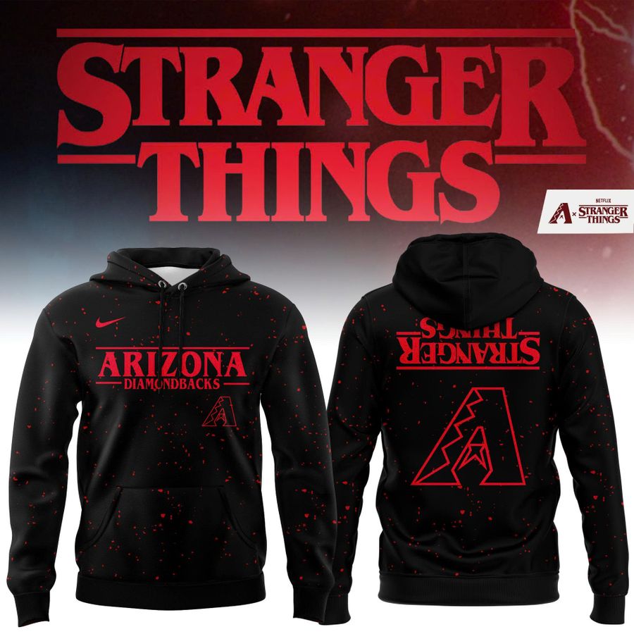 Exclusive Arizona Diamondbacks x Stranger Things 2025 Hoodie