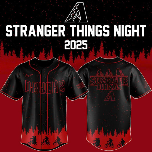 Exclusive Arizona Diamondbacks x Stranger Things 2025 Jersey