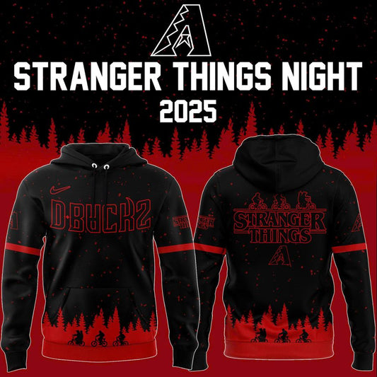 Exclusive Arizona Diamondbacks x Stranger Things 2025 Hoodie