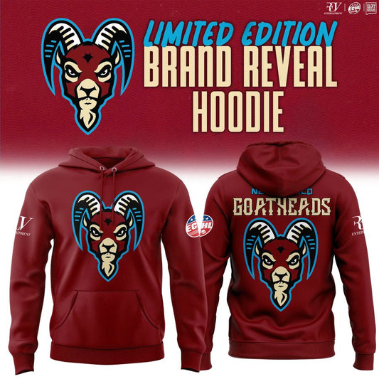 Goatheads Primary Logo Hoodie Maroon - V2
