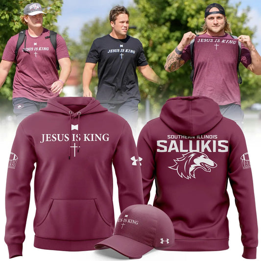 Saluki Football "Jesus Is King" Hoodie 2025