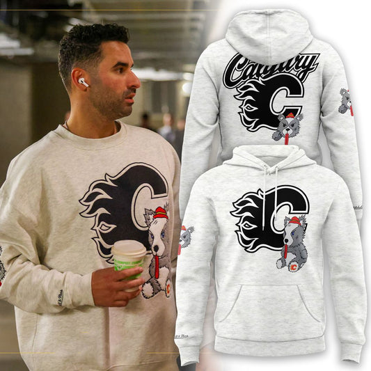 Flames Mitchell & Ness Plush Doll Crew Hoodie