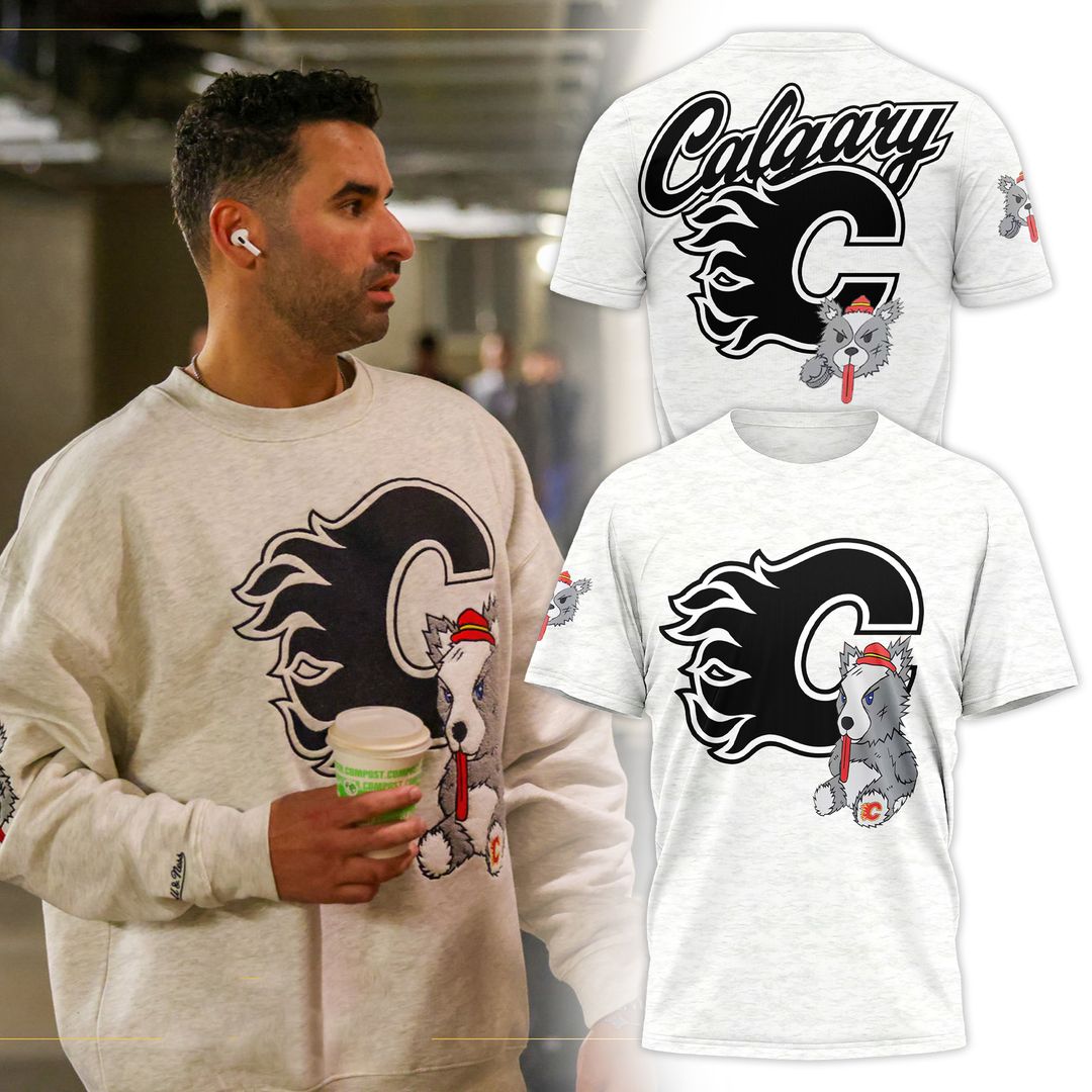 Flames Mitchell & Ness Plush Doll Crew Tee