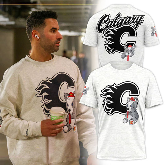 Flames Mitchell & Ness Plush Doll Crew Tee
