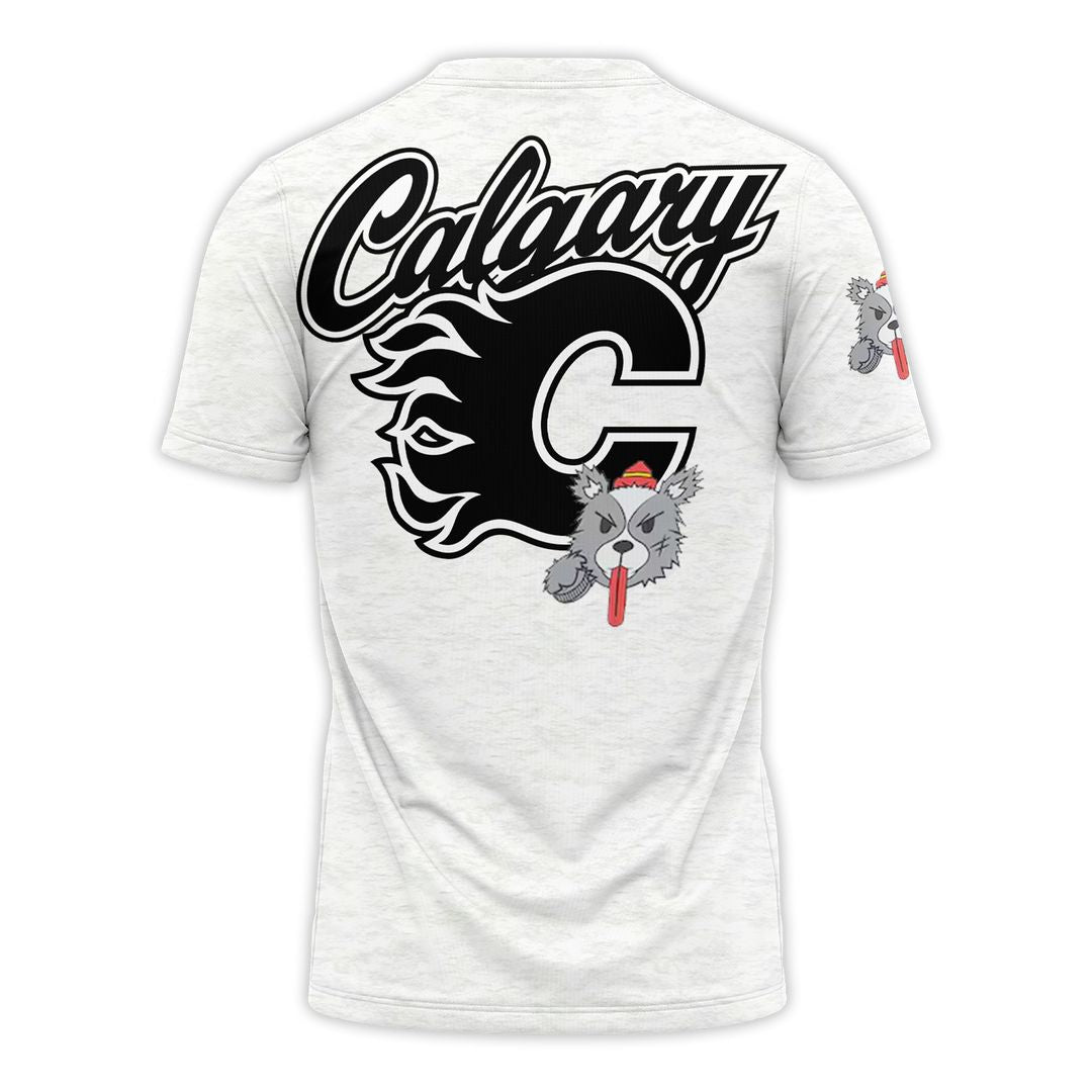 Flames Mitchell & Ness Plush Doll Crew Tee