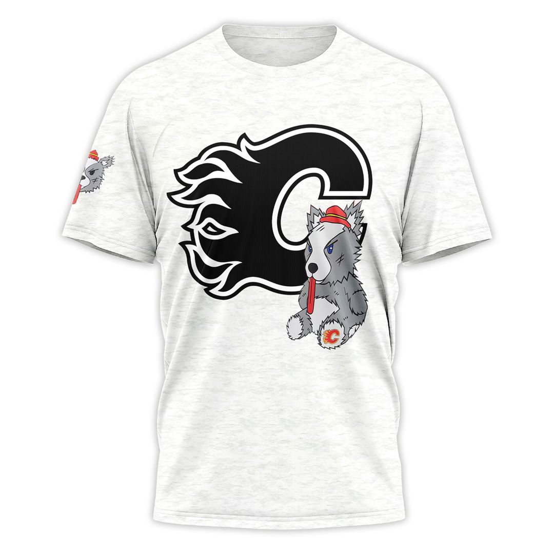 Flames Mitchell & Ness Plush Doll Crew Tee