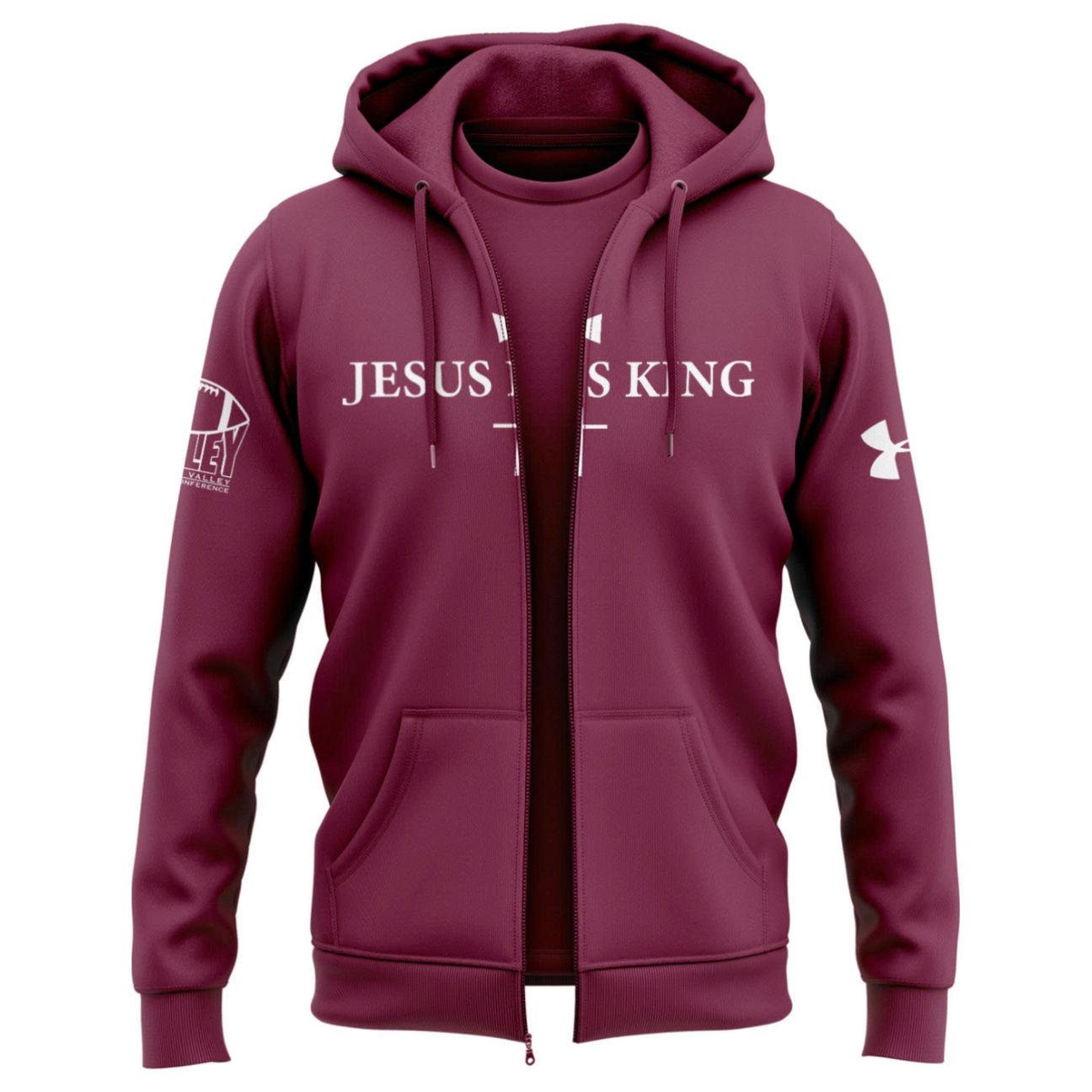 Saluki Football "Jesus Is King" Zip Hoodie 2025